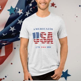 Camiseta AMÉRICA250 1776-2026 Celebração