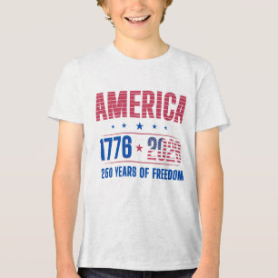 Camiseta AMÉRICA 1776 2026 250 anos liberdade