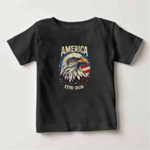 Camiseta América 1776 2026 Águia Careca Bandeira Patriótica