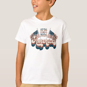 Camiseta América 1776–2026, Patriótico, EUA 250 Anos