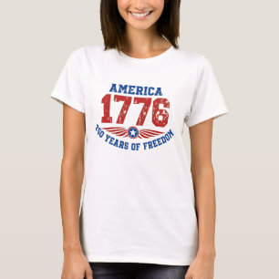 Camiseta América 1776 250 Anos de Liberdade Destruída