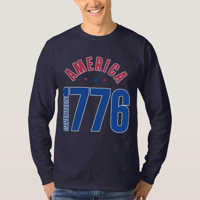Camiseta AMÉRICA 1776 ano de liberdade  (Frente)