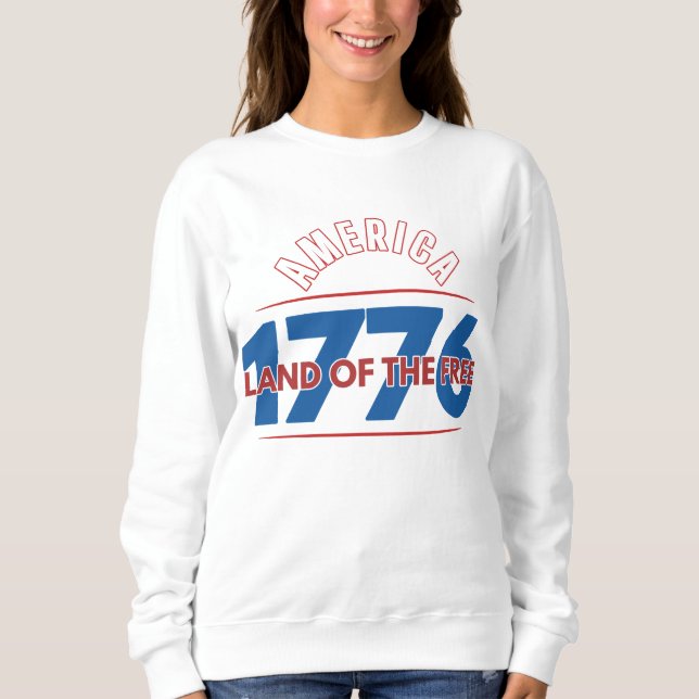 CAMISETA AMÉRICA 1776 TERRA DA LIBERDADE   (Frente)