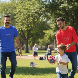 Camiseta América 250 Aniversário est 1776 Tipografia Vermel