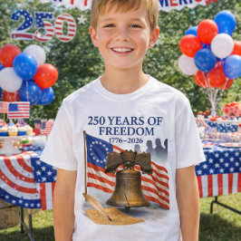 Camiseta America 250 Anniversary Liberty Bell Kids 