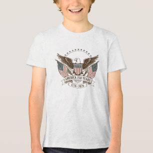 Camiseta América 250 Anos 1776–2026 Águia Patriótica Vintag