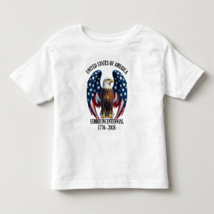 Camiseta América 250 Anos Águia com Asas da Bandeira 1776-2