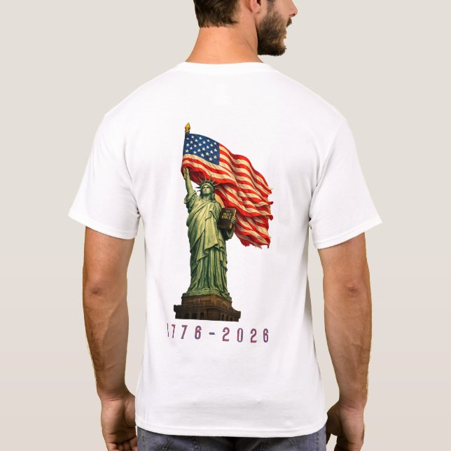 Camiseta América 250 Anos de Liberdade (Verso)
