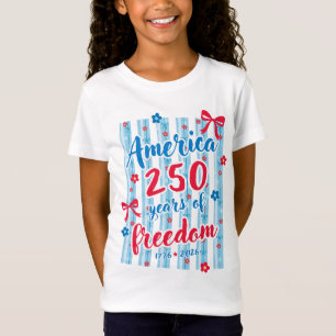 Camiseta América 250 Anos de Liberdade 1776 2026 Patriótico