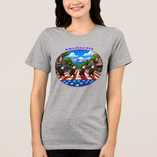 Camiseta América 250 com Quatro Águias Carecas na Estrada U