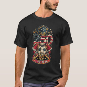 Camiseta América 250 & Copa do Mundo 2026 Bombeiro Orgulh