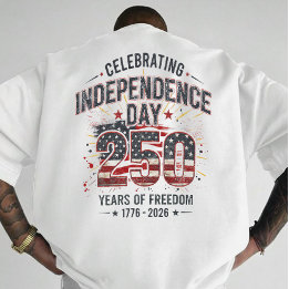 Camiseta América 250 Dia da Independência Liberdade