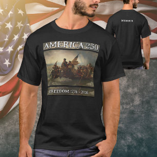 Camiseta América 250 Liberdade Washington Delaware