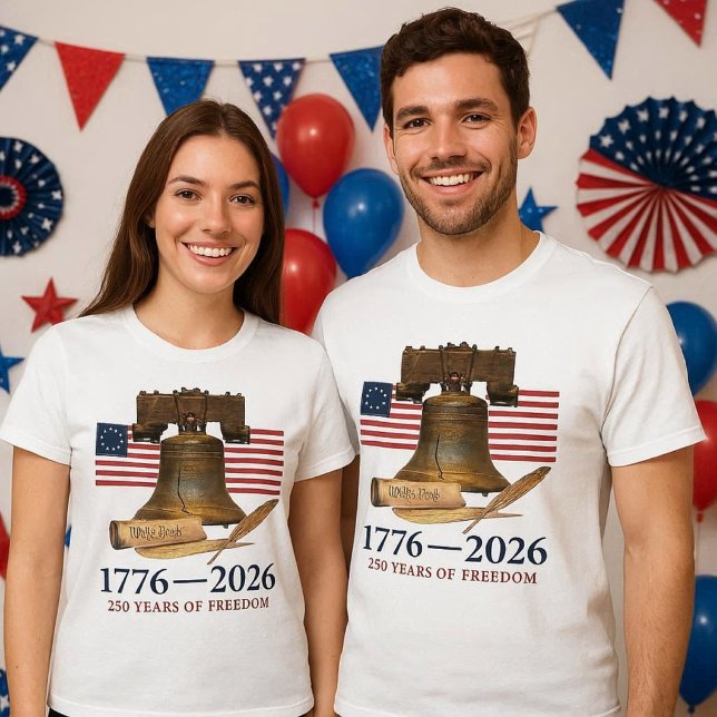 Camiseta America 250 Liberty Bell Unisex (Criador carregado)