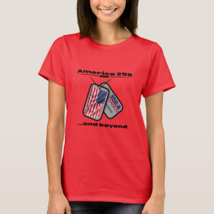 Camiseta América 250 Placas de Identificação Bandeira d