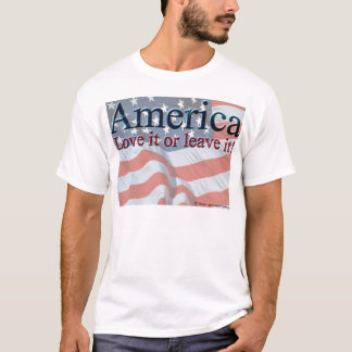 Camiseta América, ama-o, ou sae- d