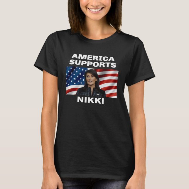 Camiseta América apoia Nikki Haley (Frente)
