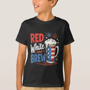 Camiseta América Beer Amada Branco Vermelho E Faz Quarto De