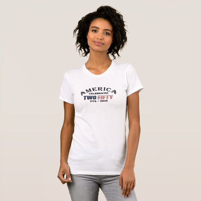Camiseta América Celebra 250 Design (Frente Completa)