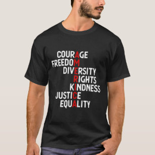 Camiseta América Coragem Liberdade Diversidade Direitos Ami