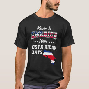 Camiseta América Costa Rica Partes Costa Rica Mapa Estados