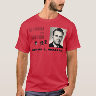 Camiseta América de 1968 precisa de George Wallace TShirt