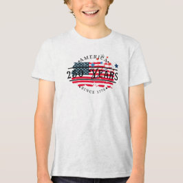 Camiseta América desde 1776 com bandeira americana/estrelas