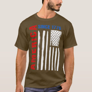Camiseta América Desde 1776 Flag Blue White