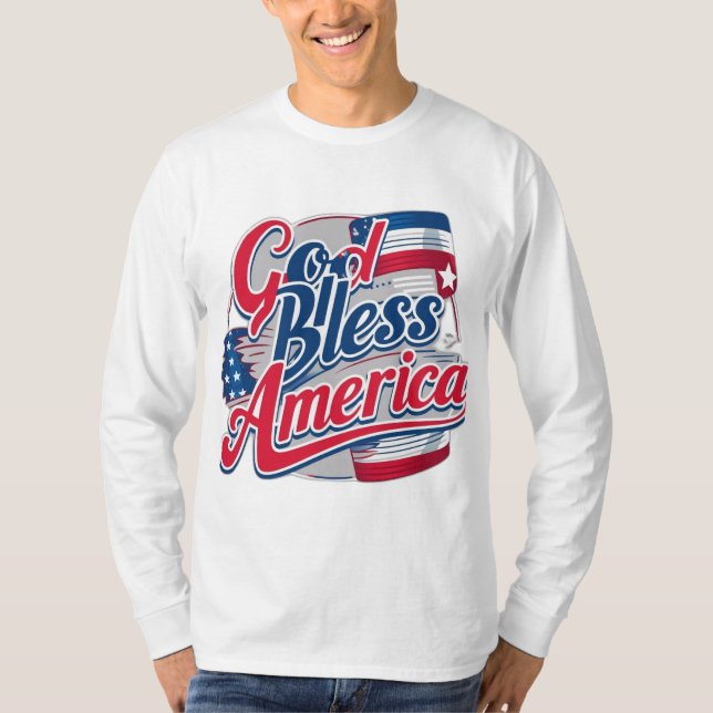 Camiseta América deus abençoe (Frente)