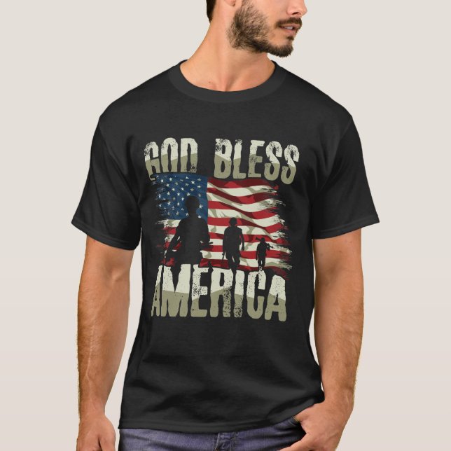 Camiseta América deus abençoe (Frente)
