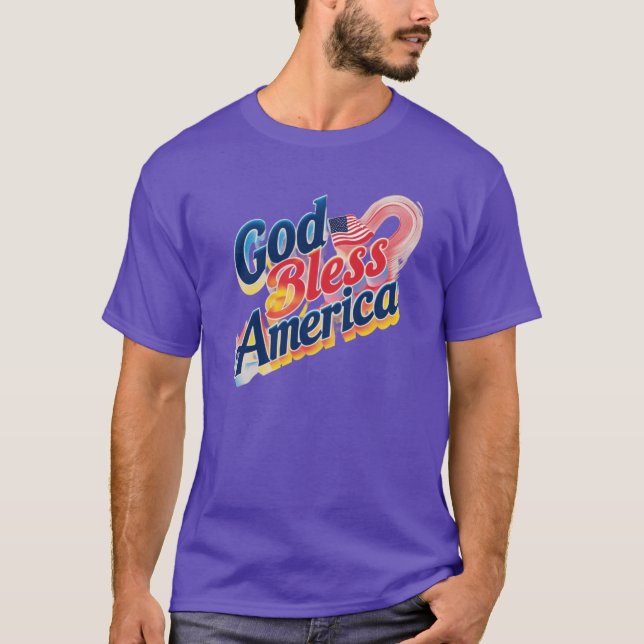 Camiseta América deus abençoe (Frente)