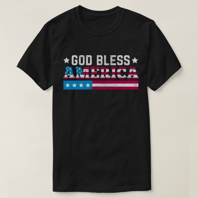 Camiseta América deus abençoe (Frente do Design)