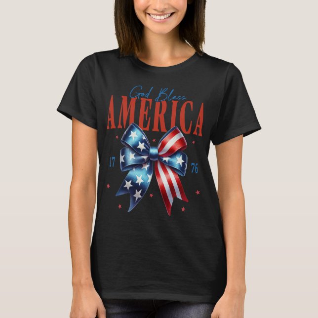 Camiseta América deus abençoe 1776 (Frente)
