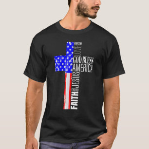 Camiseta América deus abençoe, 4 de julho, Americano