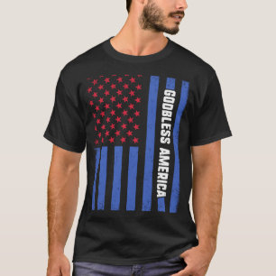 Camiseta América deus abençoe 4 de julho EUA Bandeira Patri