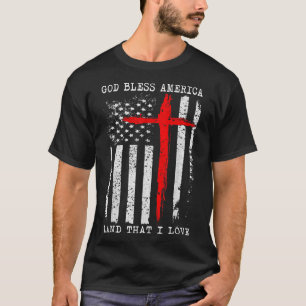 Camiseta América Deus abençoe Cristã Americana