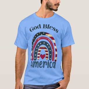 Camiseta América deus abençoe Engraçado Deus Acredite Cidad