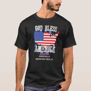 Camiseta América deus abençoe Especialmente de Vista de Mon