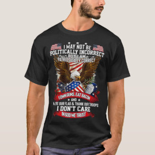 Camiseta América Deus abençoe politicamente incorreta