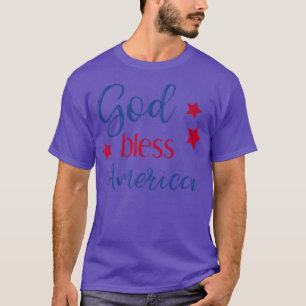 Camiseta América deus abençoe T para a Celebração Patriótic