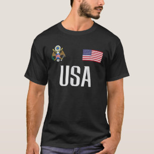 Camiseta América do Norte Bandeira Futebol Fan Men Women Ki