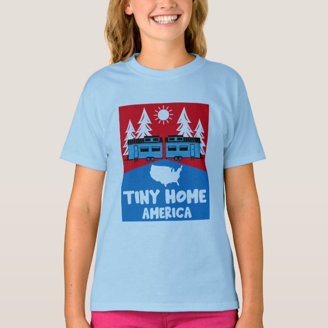 Camiseta América doméstica do Tiny House (Frente)