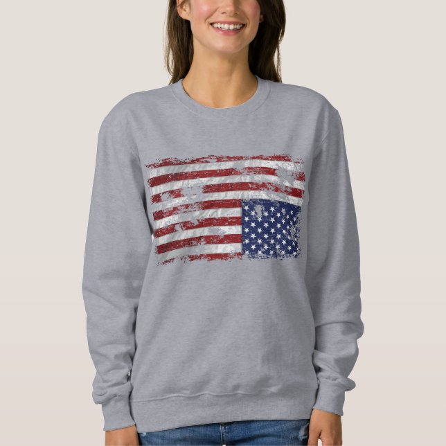 Camiseta América em sofrimento - Sinalizador de cima para b (Frente)