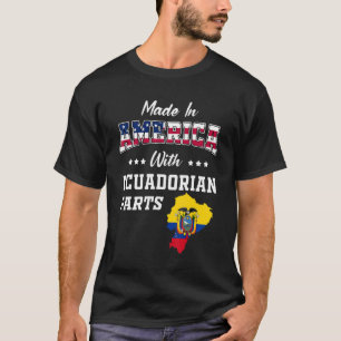 Camiseta América, Equador de Partes do Equador - Mapa EUA -
