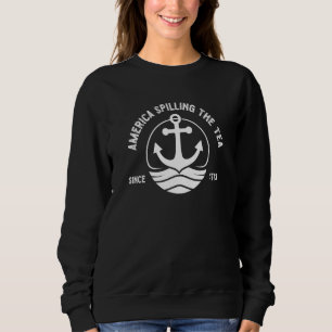 Camiseta América Esmagando O Chá 1773 4 Th De Julho Meme