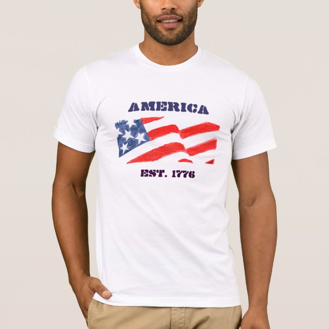 Camiseta América EST. 1776 (Frente)