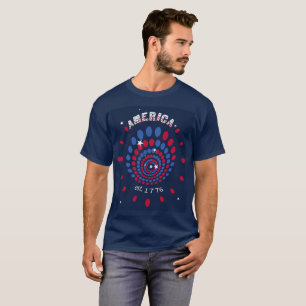 Camiseta América est. 1776 patriota
