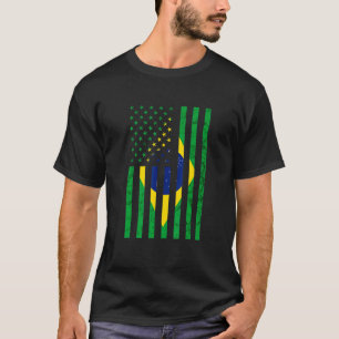 Camiseta América EUA Vintage Bandeira Brasileira Brasileira