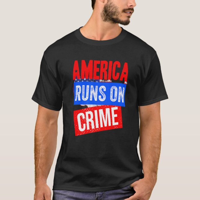 Camiseta América Executa Crime Crime Verdadeiro E América E (Frente)