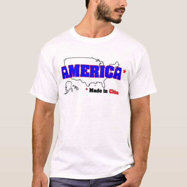 Camiseta América, feita em China (Frente)